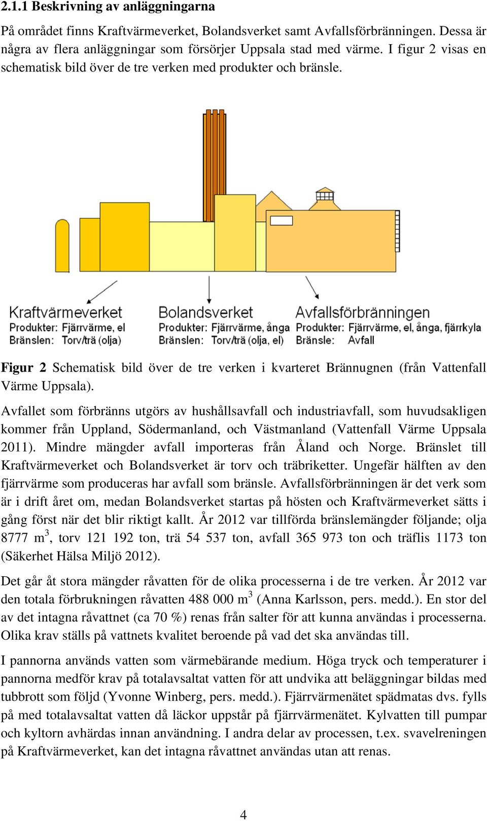 Avfallet som förbränns utgörs av hushållsavfall och industriavfall, som huvudsakligen kommer från Uppland, Södermanland, och Västmanland (Vattenfall Värme Uppsala 2011).