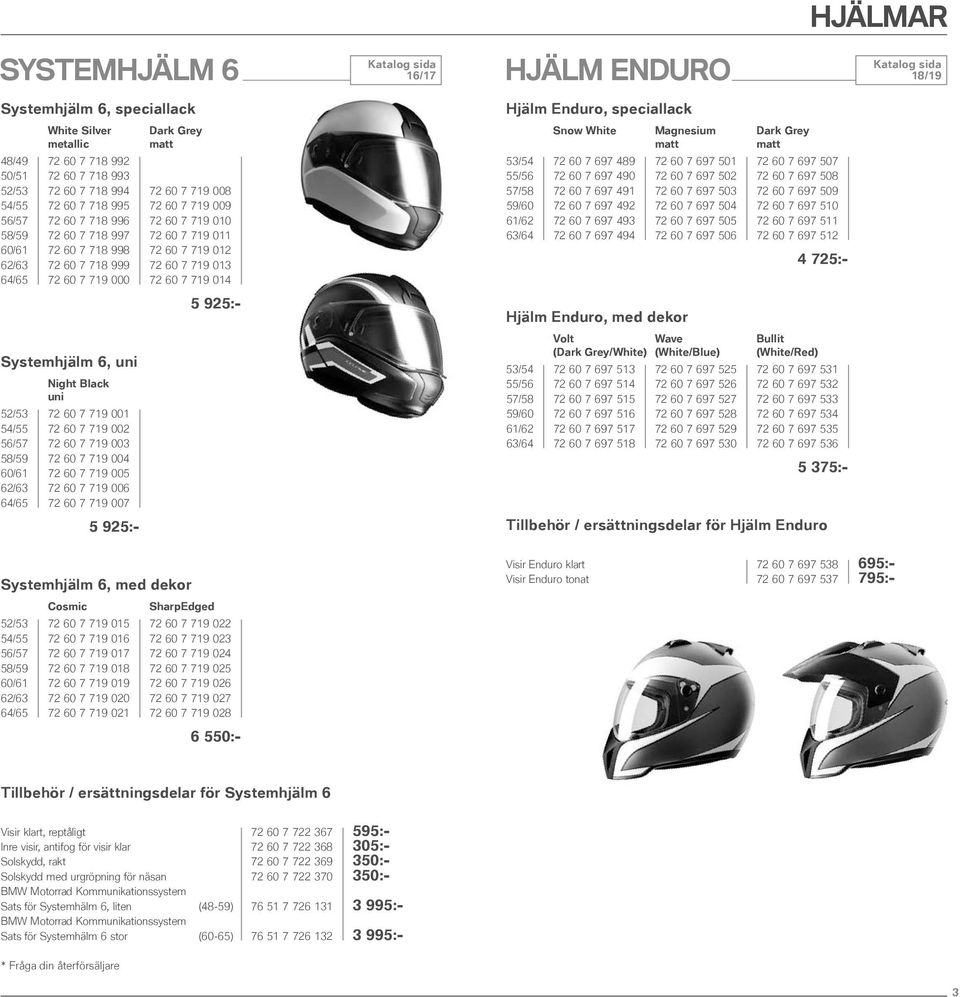 005 62/63 2 19 006 64/65 2 19 00 5 925:- Systemhjälm 6, med dekor cosmic sharpedged 5 925:- 52/53 2 19 015 2 19 022 54/55 2 19 016 2 19 023 56/5 2 19 01 2 19 024 58/59 2 19 018 2 19 025 / 2 19 019 2