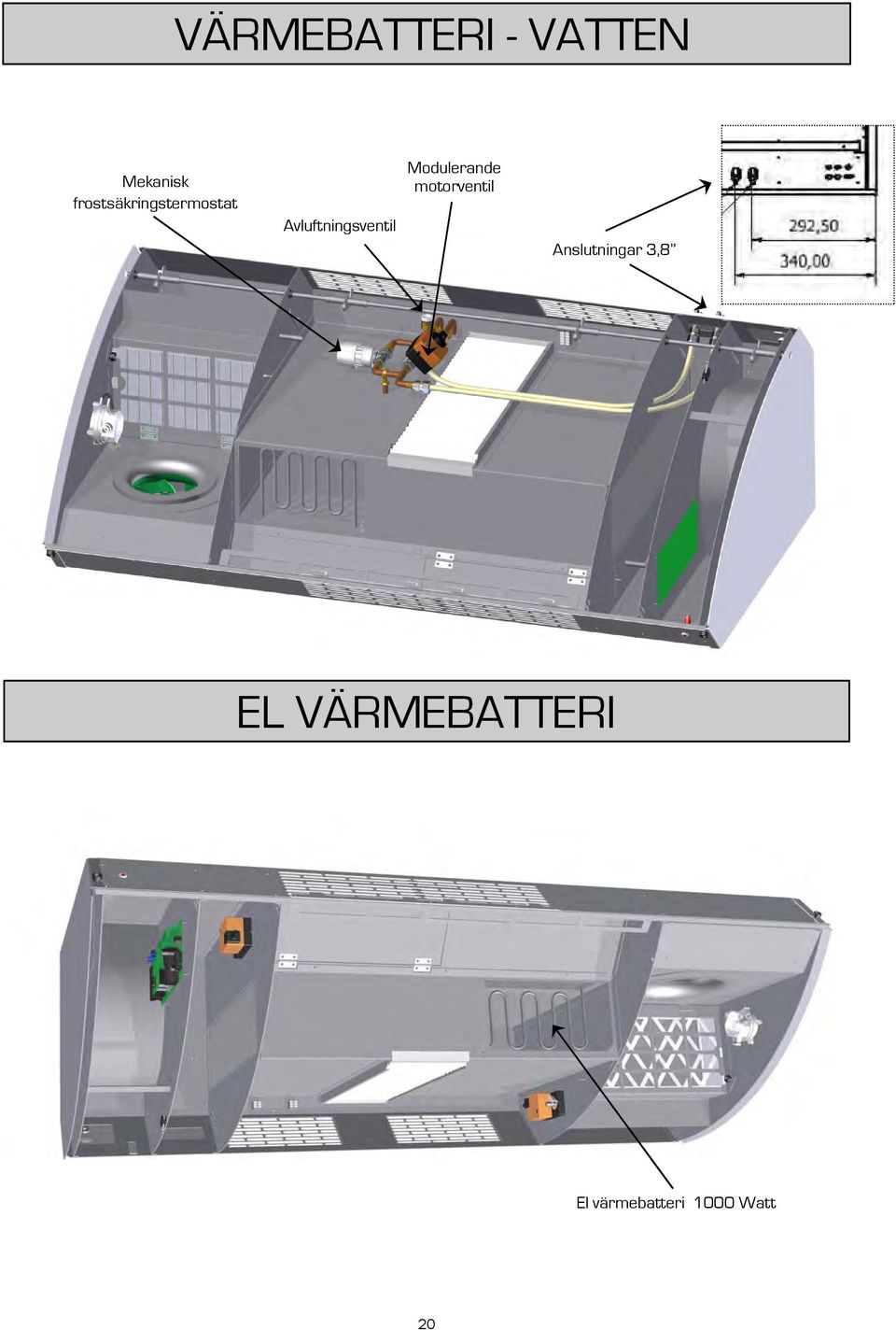 Avluftningsventil Modulerande