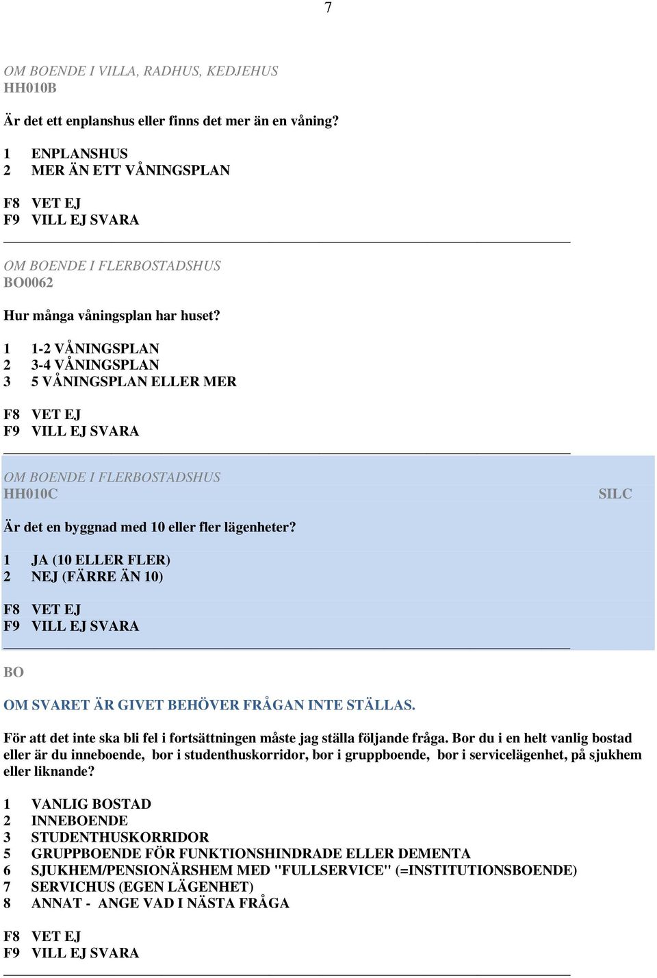 1 1-2 VÅNINGSPLAN 2 3-4 VÅNINGSPLAN 3 5 VÅNINGSPLAN ELLER MER OM BOENDE I FLERBOSTADSHUS HH010C Är det en byggnad med 10 eller fler lägenheter?