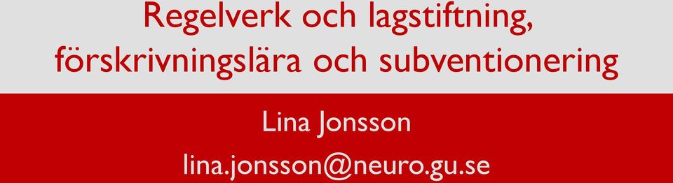 förskrivningslära och