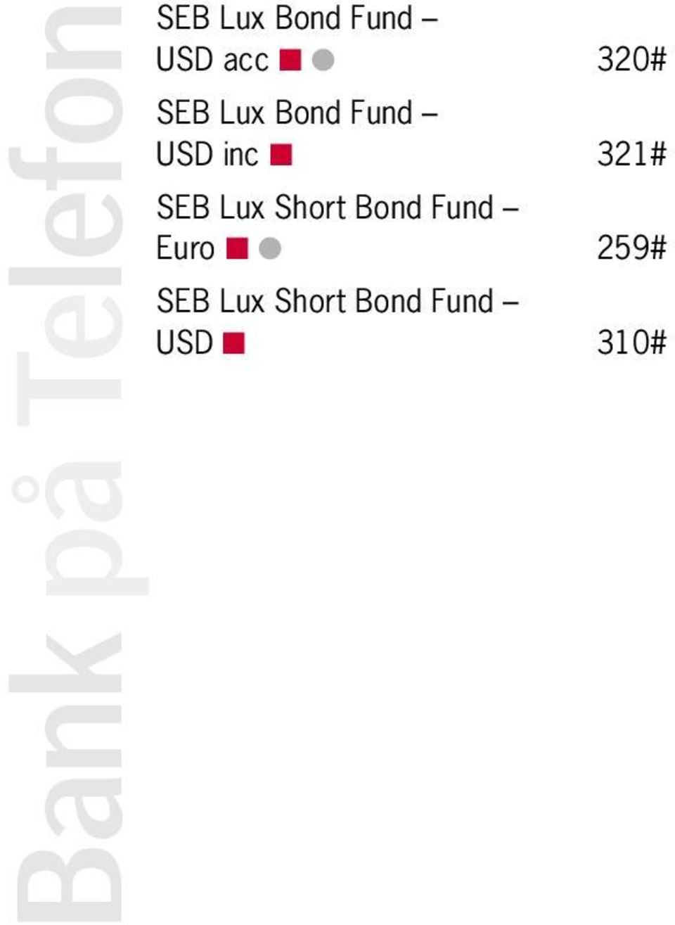 Bond Fund Euro 259#