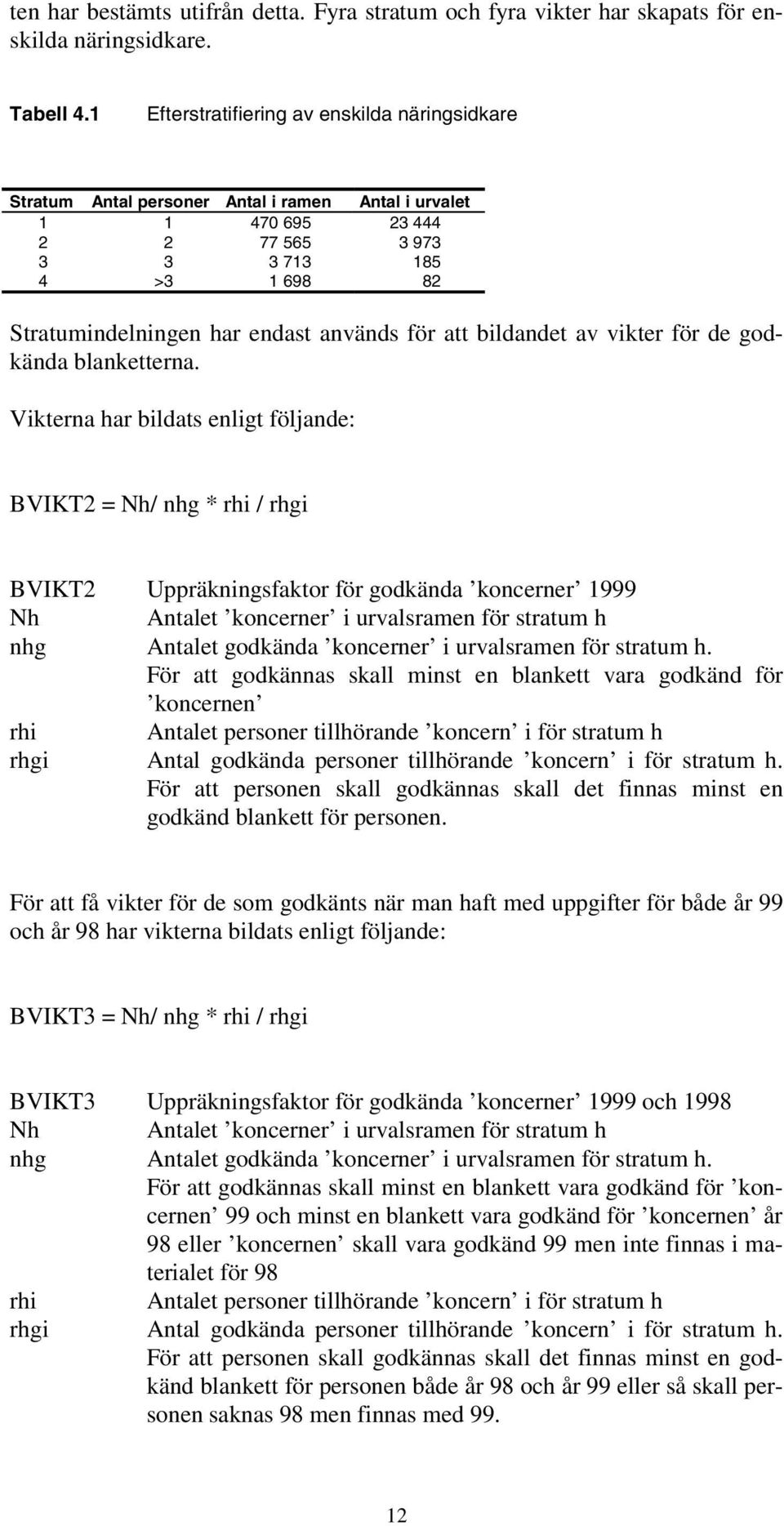 används för att bildandet av vikter för de godkända blanketterna.