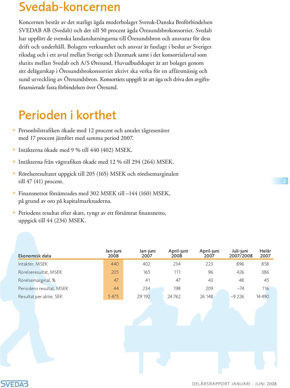 Bolagets verksamhet och ansvar är fastlagt i beslut av Sveriges riksdag och i ett avtal mellan Sverige och Danmark samt i det konsortialavtal som slutits mellan Svedab och A/S Øresund.