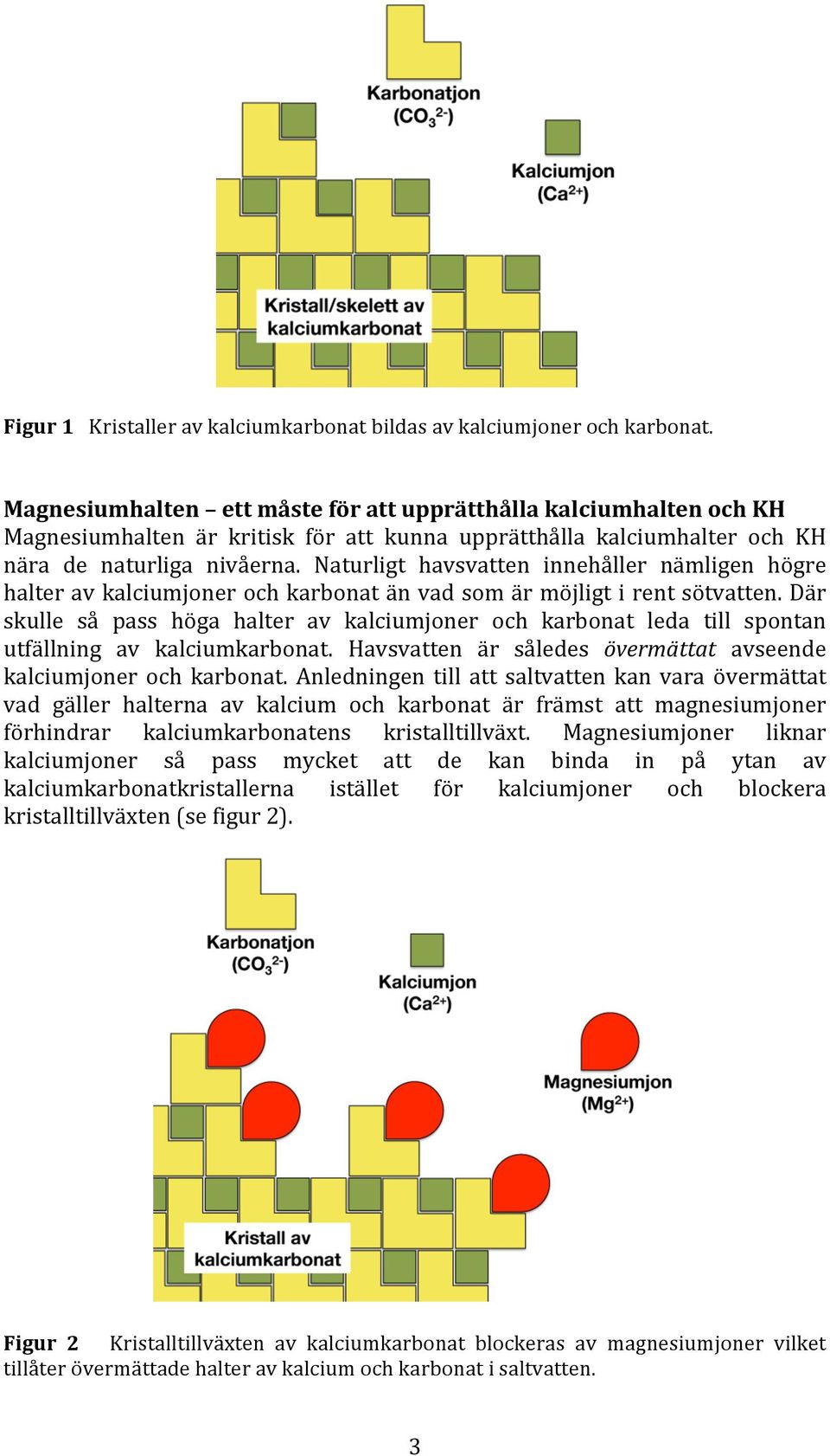 Naturligt havsvatten innehåller nämligen högre halter av kalciumjoner och karbonat än vad som är möjligt i rent sötvatten.