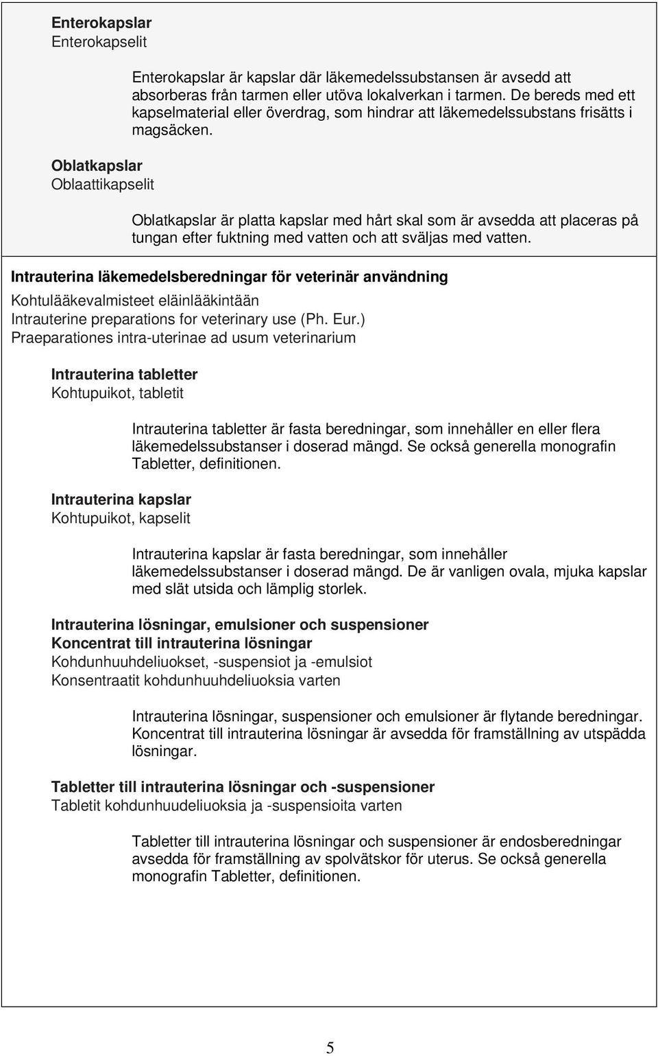 Oblatkapslar är platta kapslar med hårt skal som är avsedda att placeras på tungan efter fuktning med vatten och att sväljas med vatten.