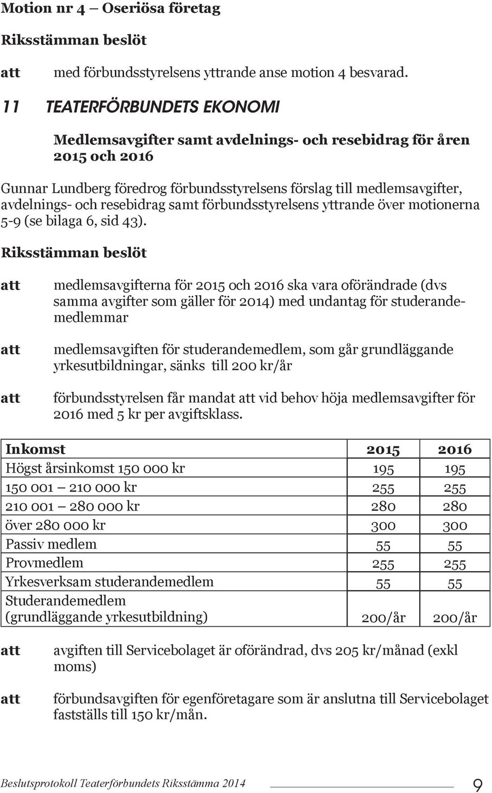 samt förbundsstyrelsens yttrande över motionerna 5-9 (se bilaga 6, sid 43).