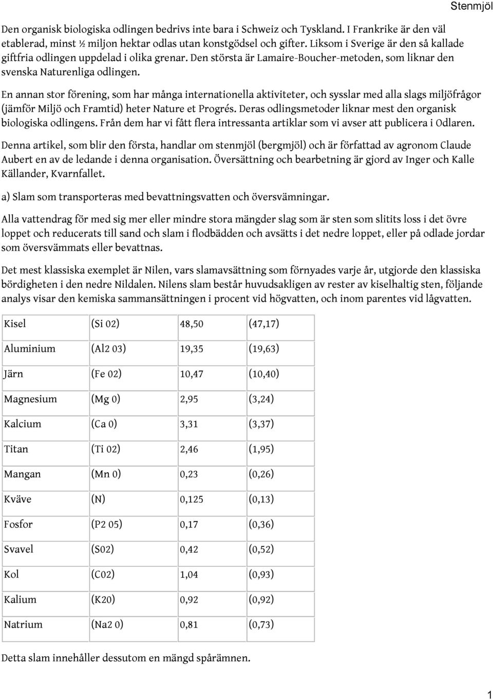 En annan stor förening, som har många internationella aktiviteter, och sysslar med alla slags miljöfrågor (jämför Miljö och Framtid) heter Nature et Progrés.