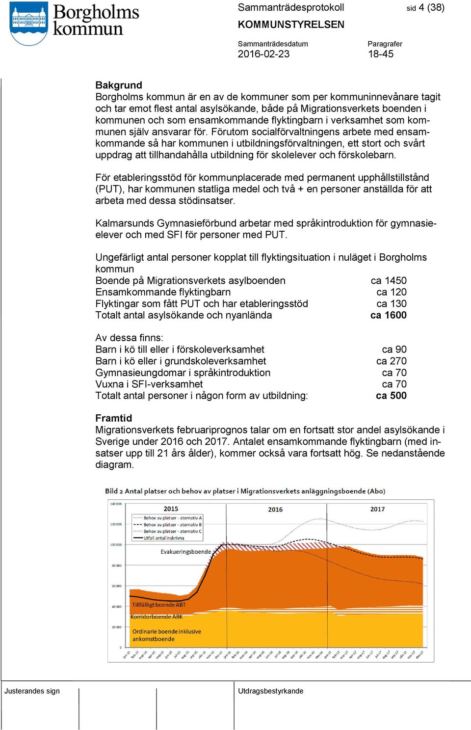 Förutom socialförvaltningens arbete med ensamkommande så har kommunen i utbildningsförvaltningen, ett stort och svårt uppdrag att tillhandahålla utbildning för skolelever och förskolebarn.