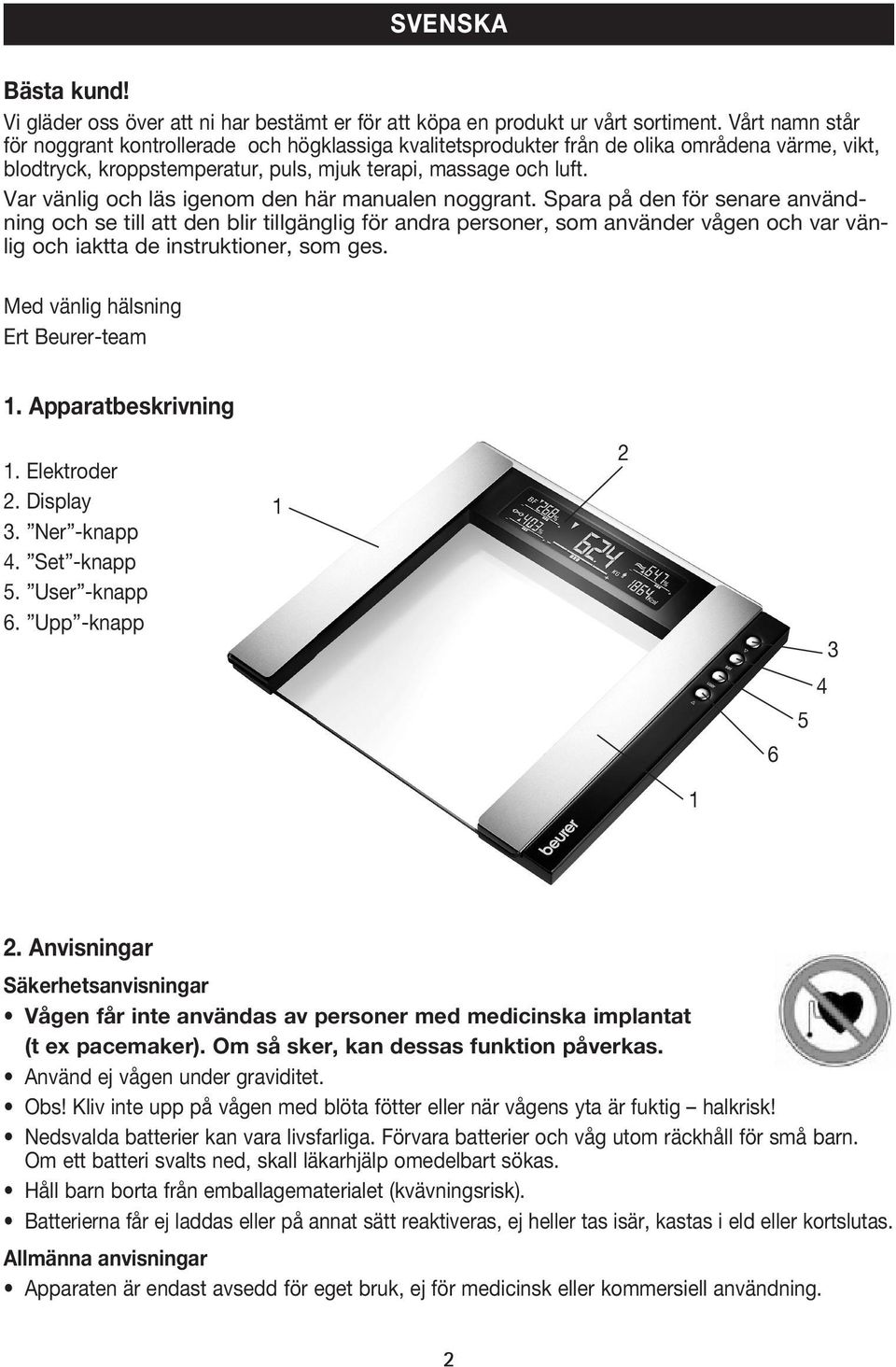 Var vänlig och läs igenom den här manualen noggrant.