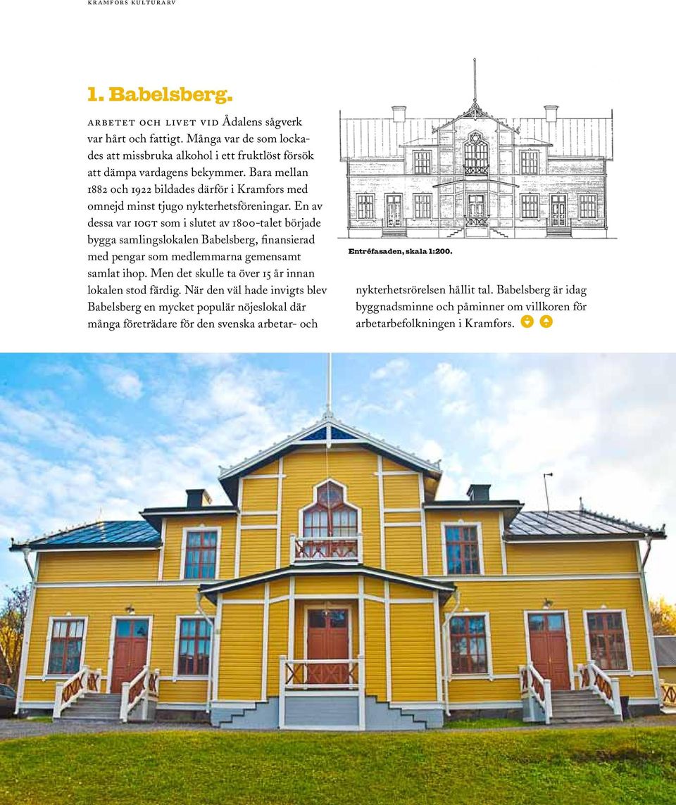 En av dessa var iogt som i slutet av 1800-talet började bygga samlingslokalen Babelsberg, finansierad med pengar som medlemmarna gemensamt samlat ihop.