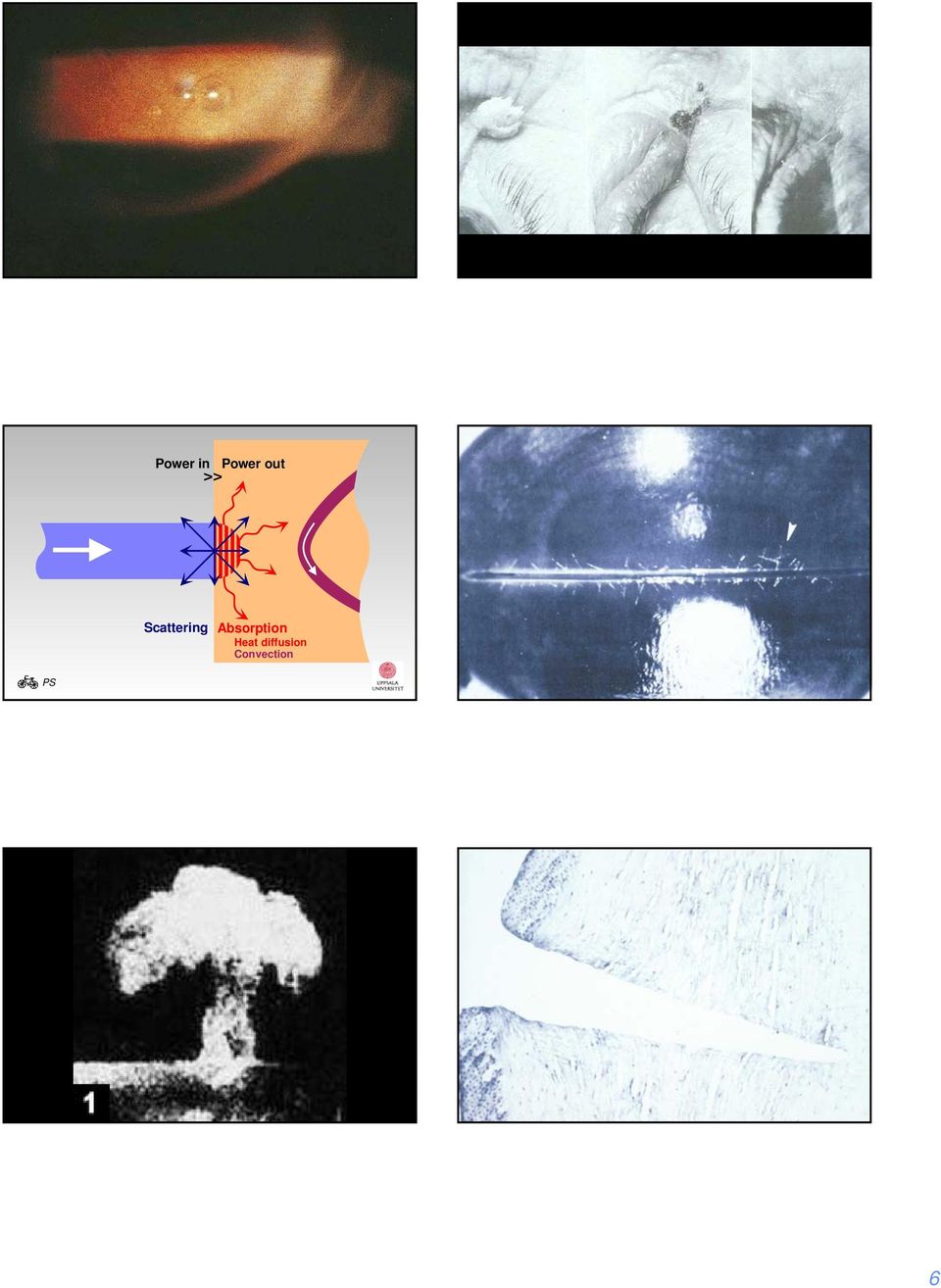 Scattering Absorption Heat diffusion Convection SJUKHUS SJUKHUS