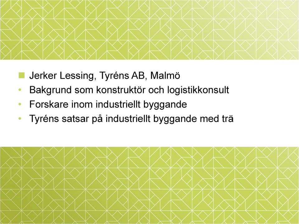 logistikkonsult Forskare inom