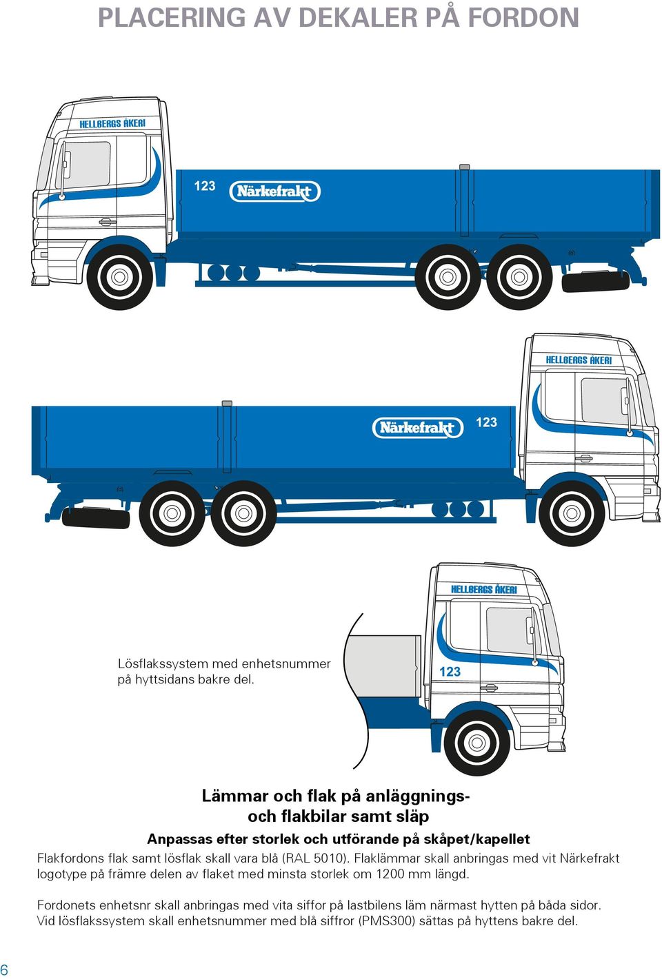 skall vara blå (RAL 5010).