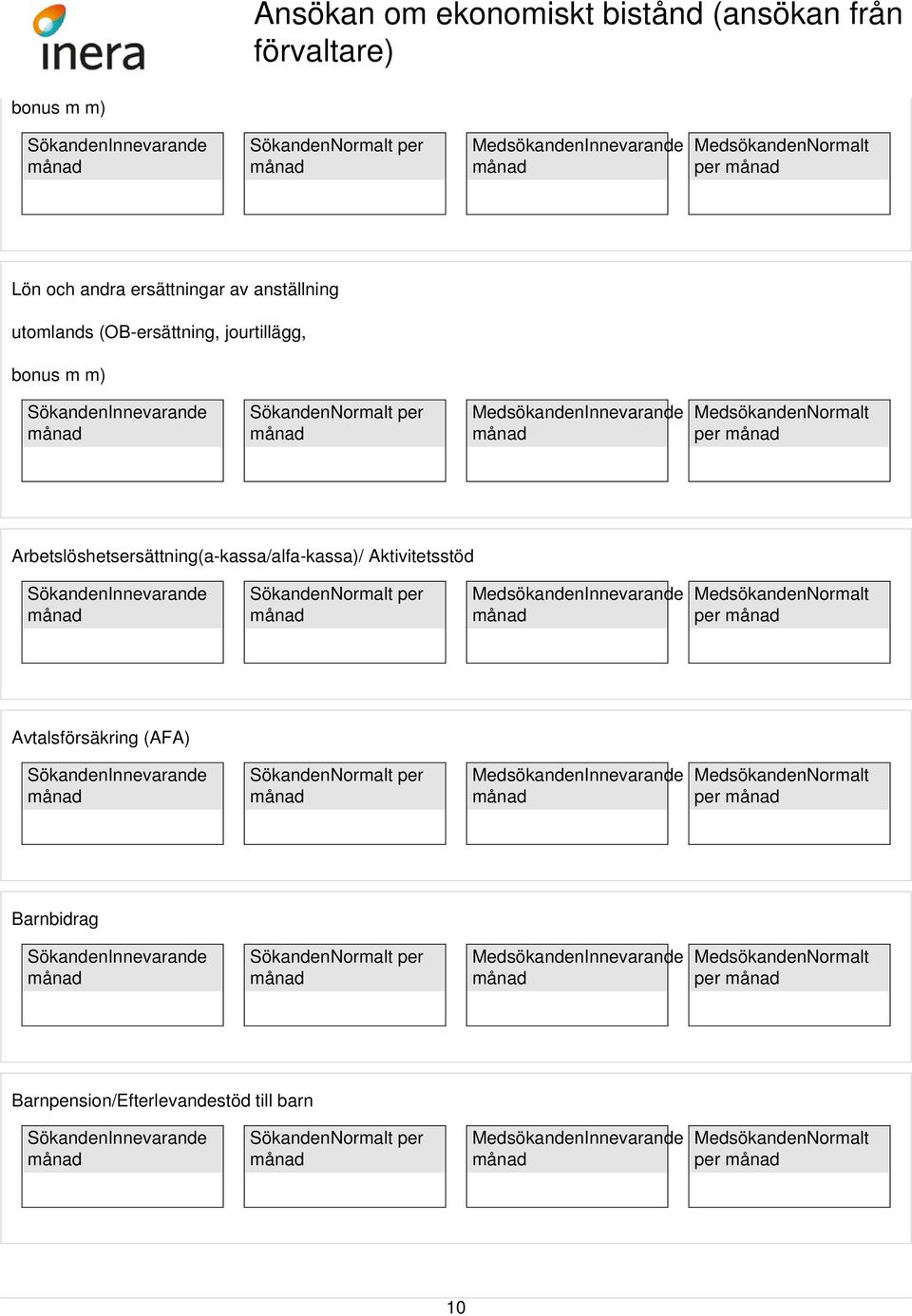 Arbetslöshetsersättning(a-kassa/alfa-kassa)/ Aktivitetsstöd per