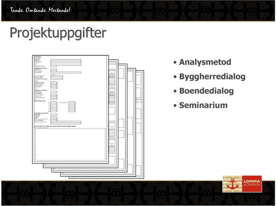 i information och resultat för fyra enligt: olika hustyper.