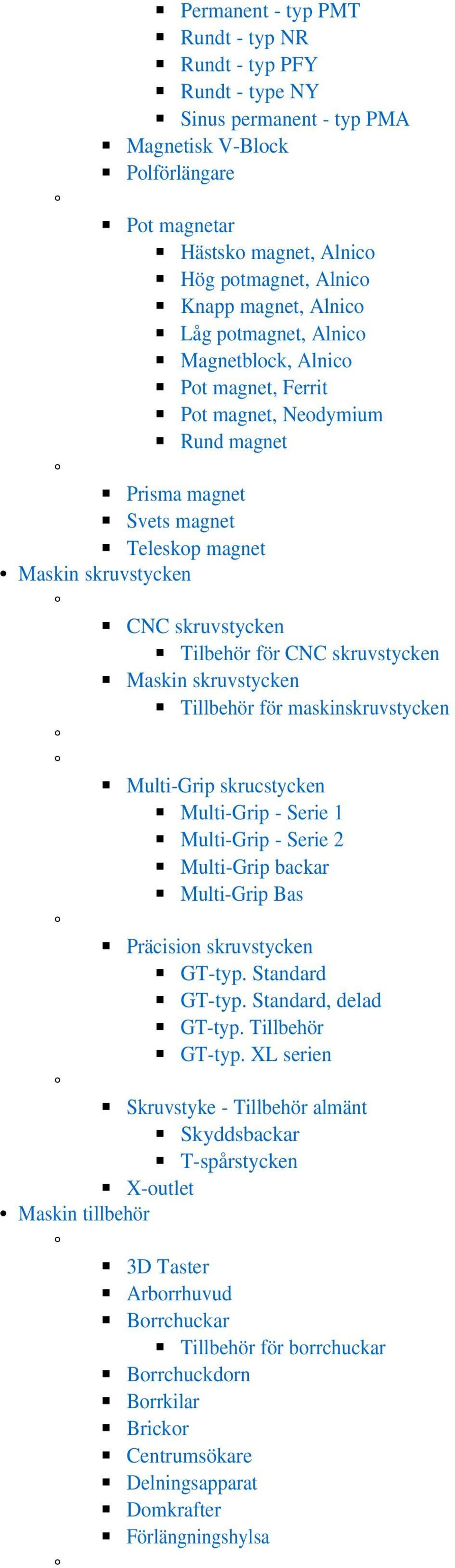 skruvstycken Maskin skruvstycken Tillbehör för maskinskruvstycken Multi-Grip skrucstycken Multi-Grip - Serie 1 Multi-Grip - Serie 2 Multi-Grip backar Multi-Grip Bas Präcision skruvstycken GT-typ.