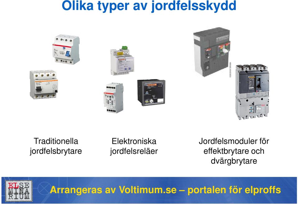 Elektroniska jordfelsreläer