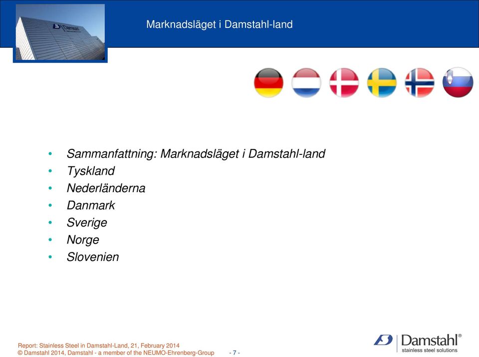 Nederländerna Danmark Sverige Norge Slovenien