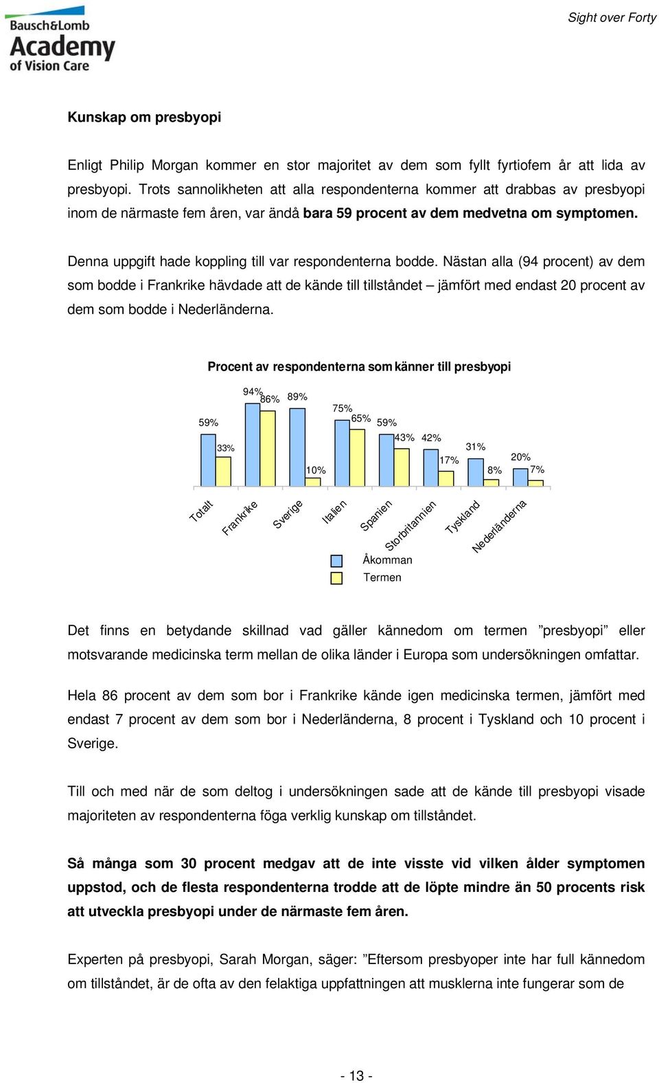 Denna uppgift hade koppling till var respondenterna bodde.