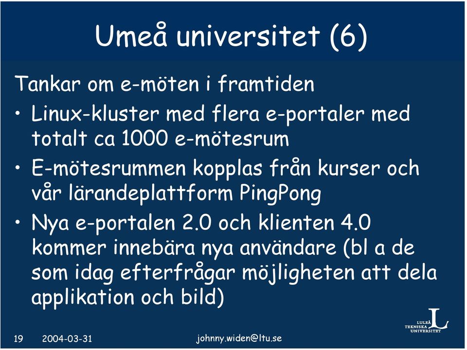 PingPong Nya e-portalen 2.0 och klienten 4.