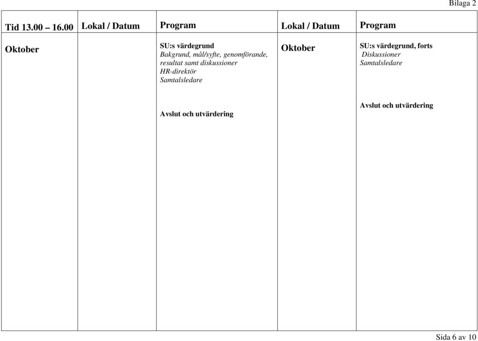 Bakgrund, mål/syfte, genomförande, resultat samt diskussioner HR-direktör