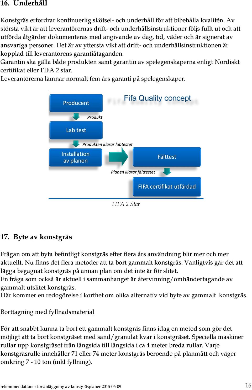 Det är av yttersta vikt att drift- och underhållsinstruktionen är kopplad till leverantörens garantiåtaganden.