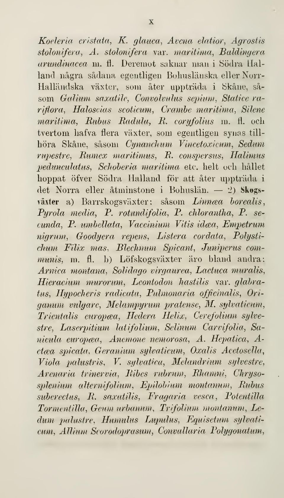 Haloscias scotinmt, Cranibe maritima, Silene maritima, Ruhus Radiila, R. coryfoliiis va. fl.