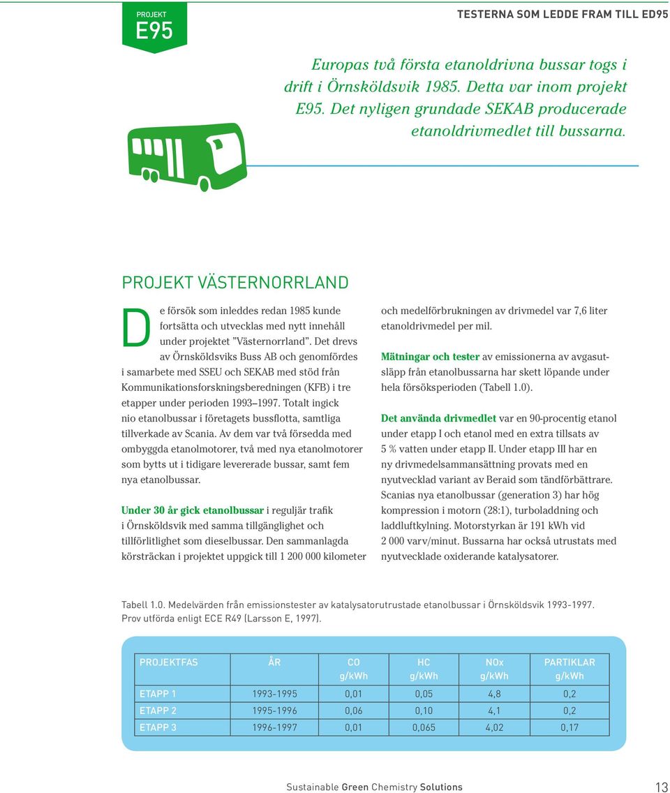 PROJEKT VÄSTERNORRLAND De försök som inleddes redan 1985 kunde fortsätta och utvecklas med nytt innehåll under projektet Västernorrland.