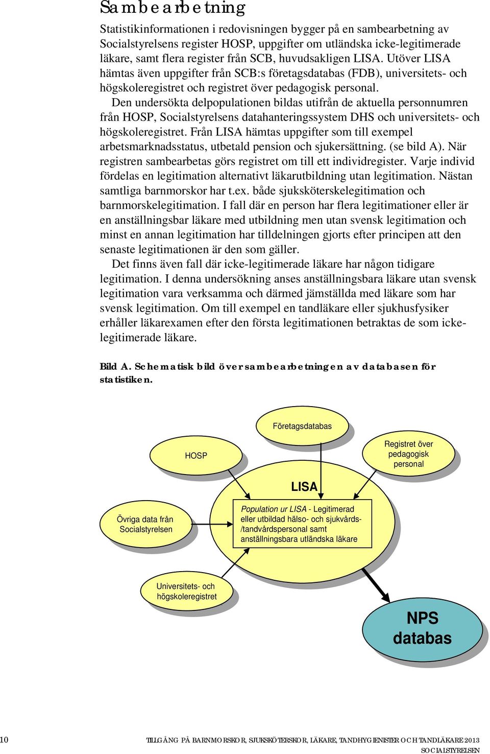 Den undersökta delpopulationen bildas utifrån de aktuella personnumren från HOSP, Socialstyrelsens datahanteringssystem DHS och universitets- och högskoleregistret.