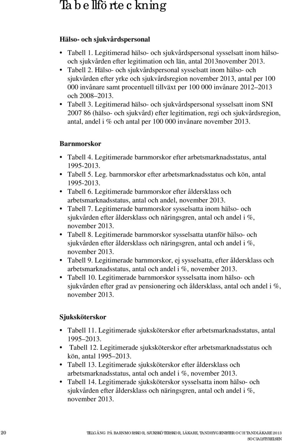 och 2008 2013. Tabell 3.