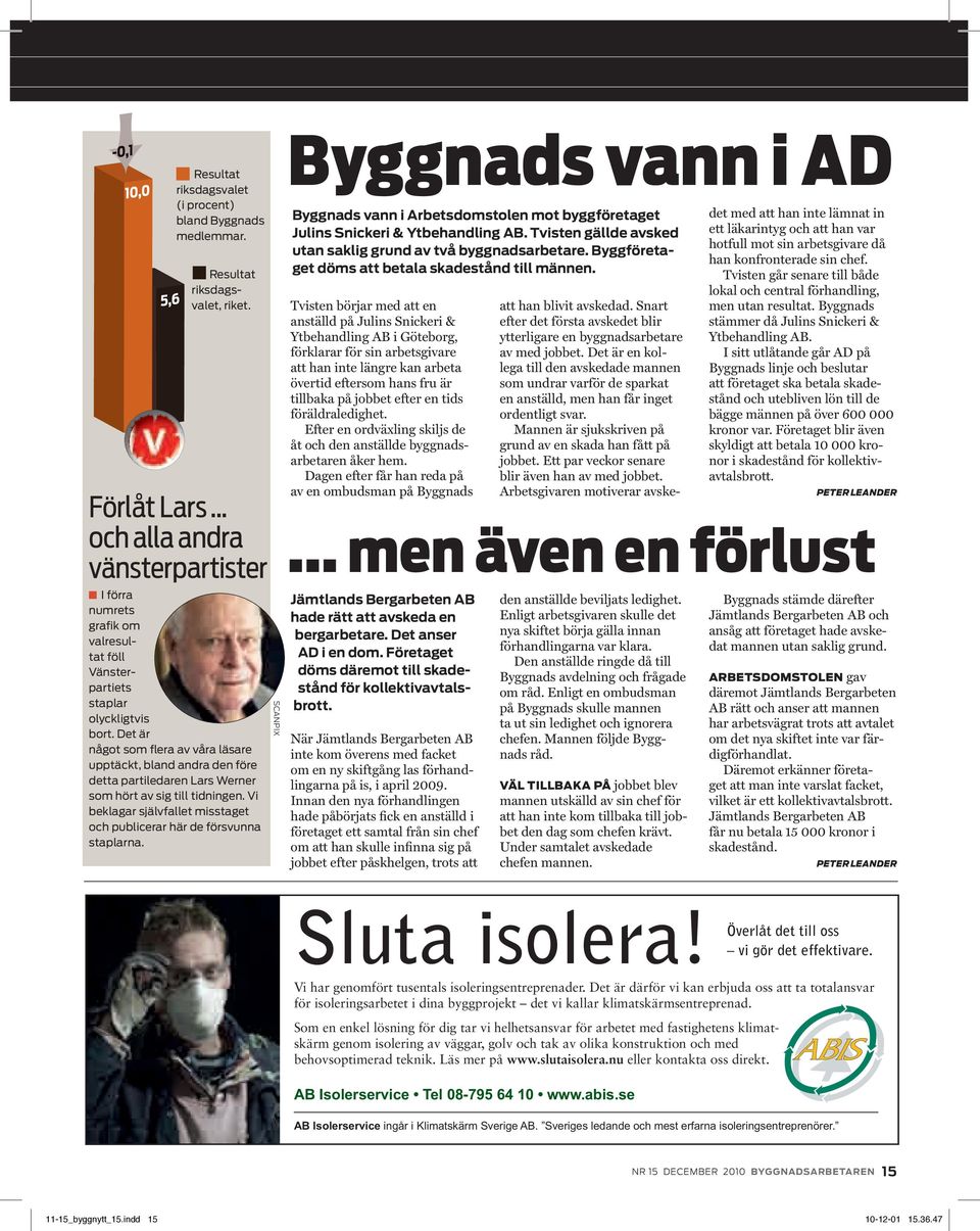 Det är något som flera av våra läsare upptäckt, bland andra den före detta partiledaren Lars Werner som hört av sig till tidningen.