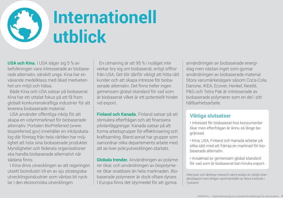 Kina har ett uttalat fokus på att få fram globalt konkurrenskraftiga industrier för att leverera biobaserade material.