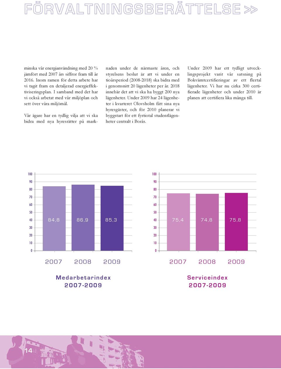 Vår ägare har en tydlig vilja att vi ska bidra med nya hyresrätter på marknaden under de närmaste åren, och styrelsens beslut är att vi under en tioårsperiod (2008-2018) ska bidra med i genomsnitt 20