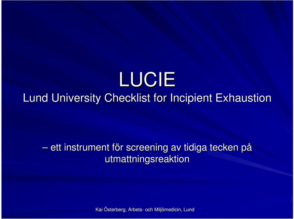 instrument för f r screening av