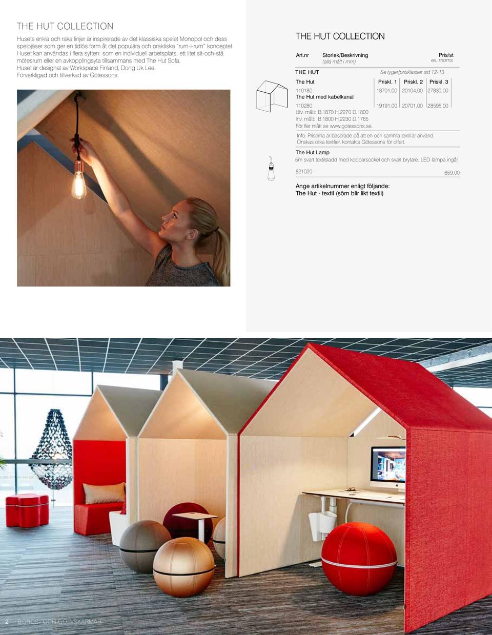 Huset är designat av Workspace Finland, Dong Uk Lee. Förverkligad och tillverkad av Götessons. THE HUT COLLECTION Art.