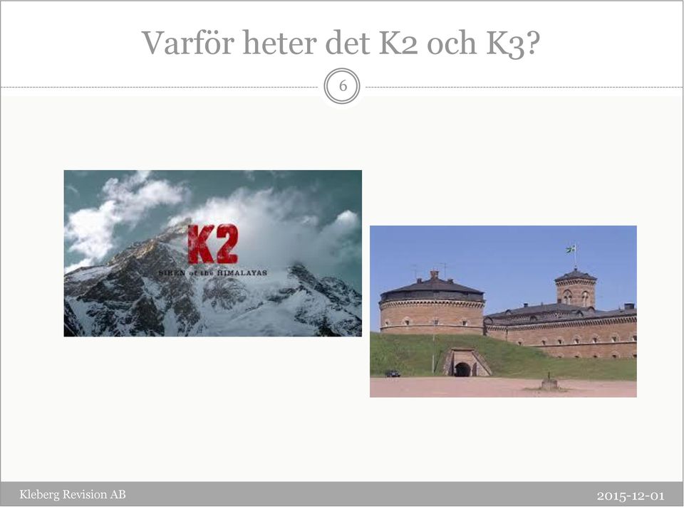 K2 och K3?