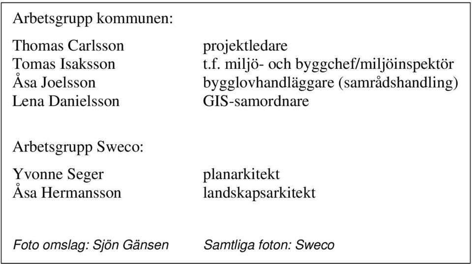 miljö- och byggchef/miljöinspektör bygglovhandläggare (samrådshandling)