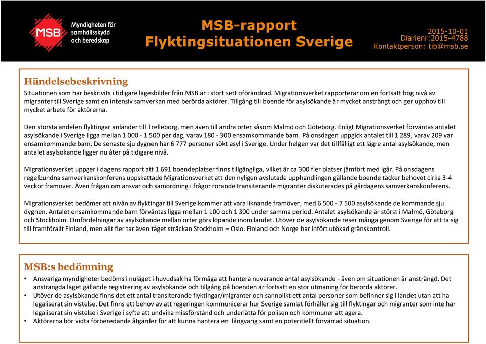 Tillgång till boende för asylsökande är mycket ansträngt och ger upphov till mycket arbete för aktörerna.