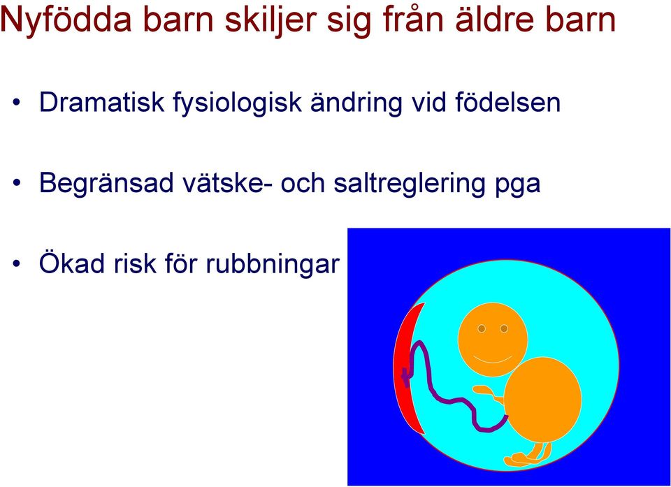 vid födelsen Begränsad vätske- och