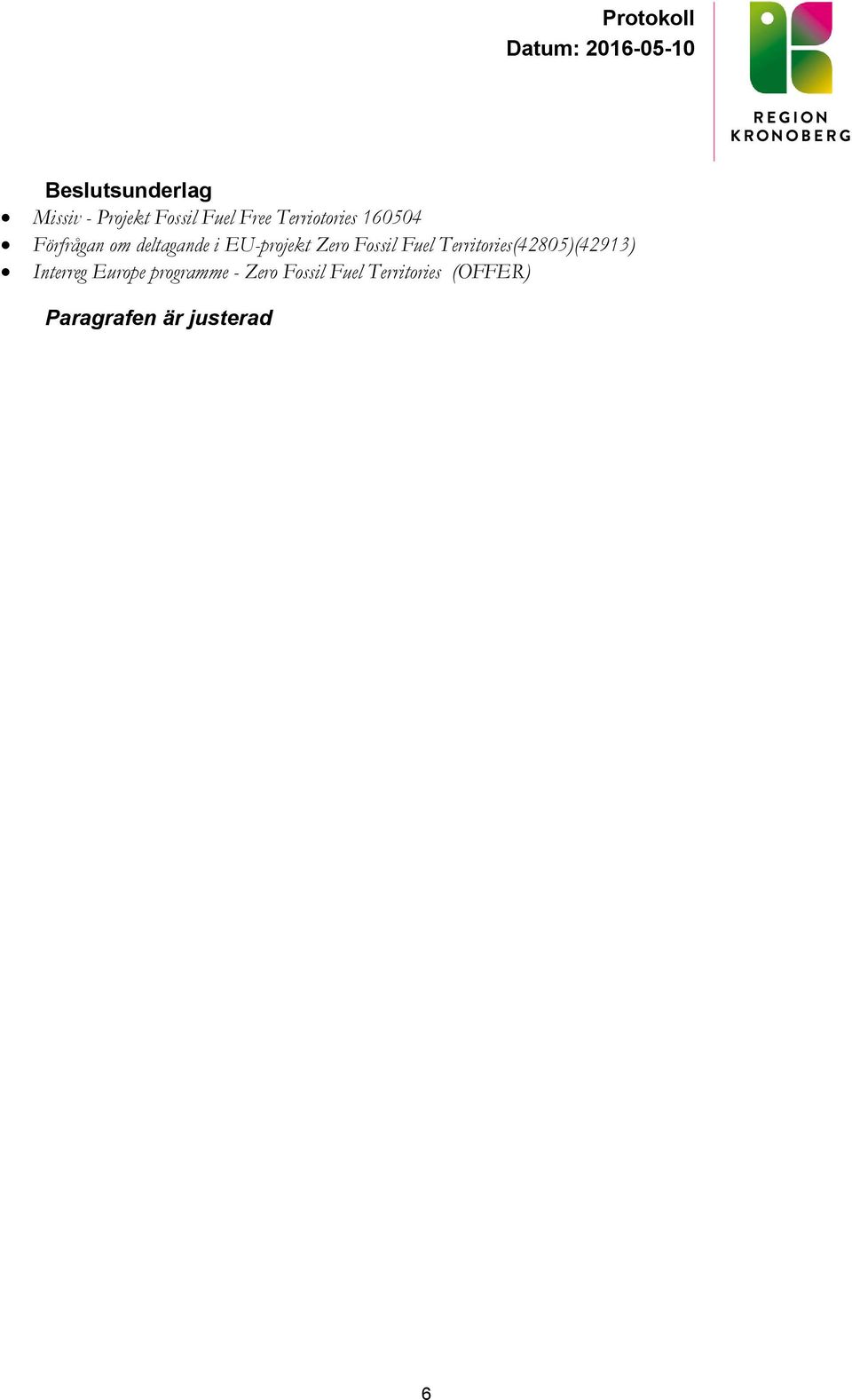 Zero Fossil Fuel Territories(42805)(42913) Interreg Europe