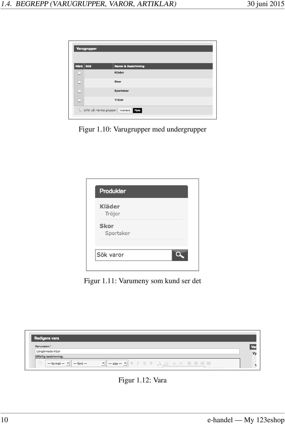 10: Varugrupper med undergrupper Figur 1.