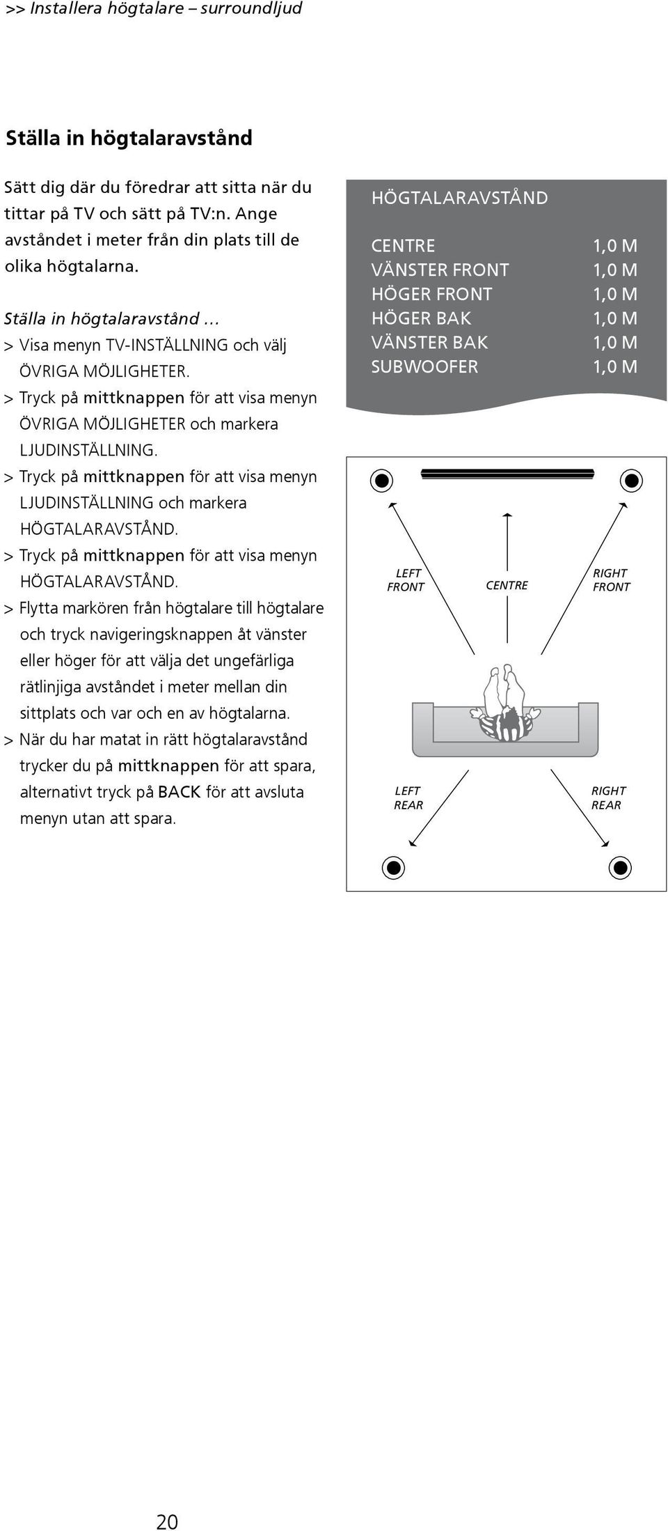 HÖGTALARAVSTÅND.