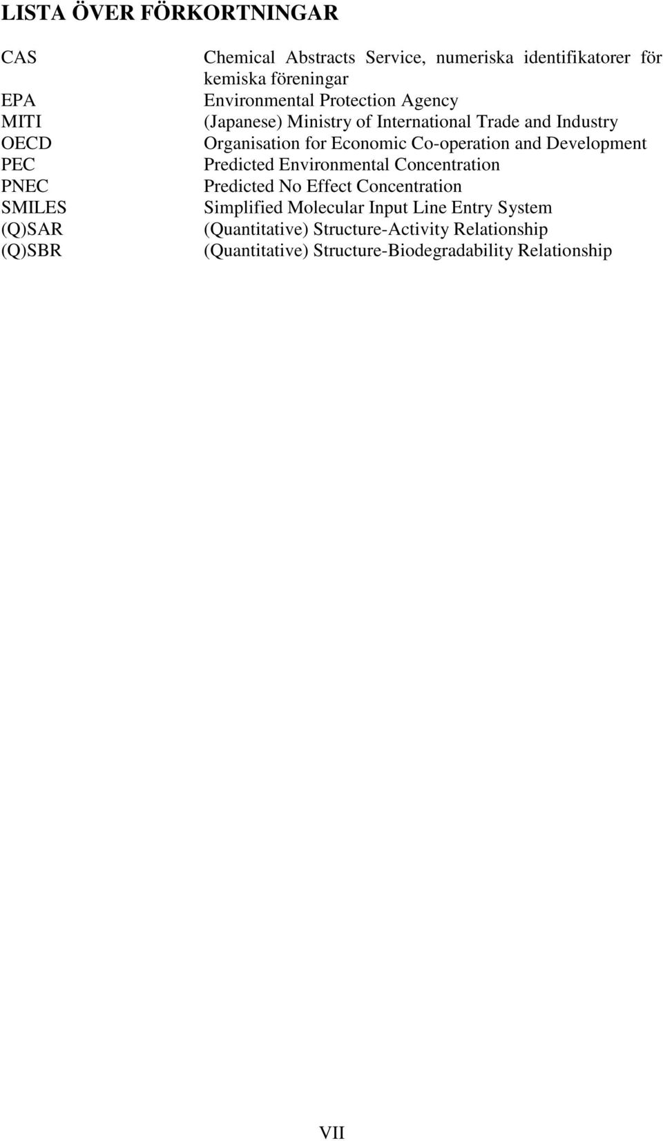 Economic Co-operation and Development Predicted Environmental Concentration Predicted No Effect Concentration Simplified