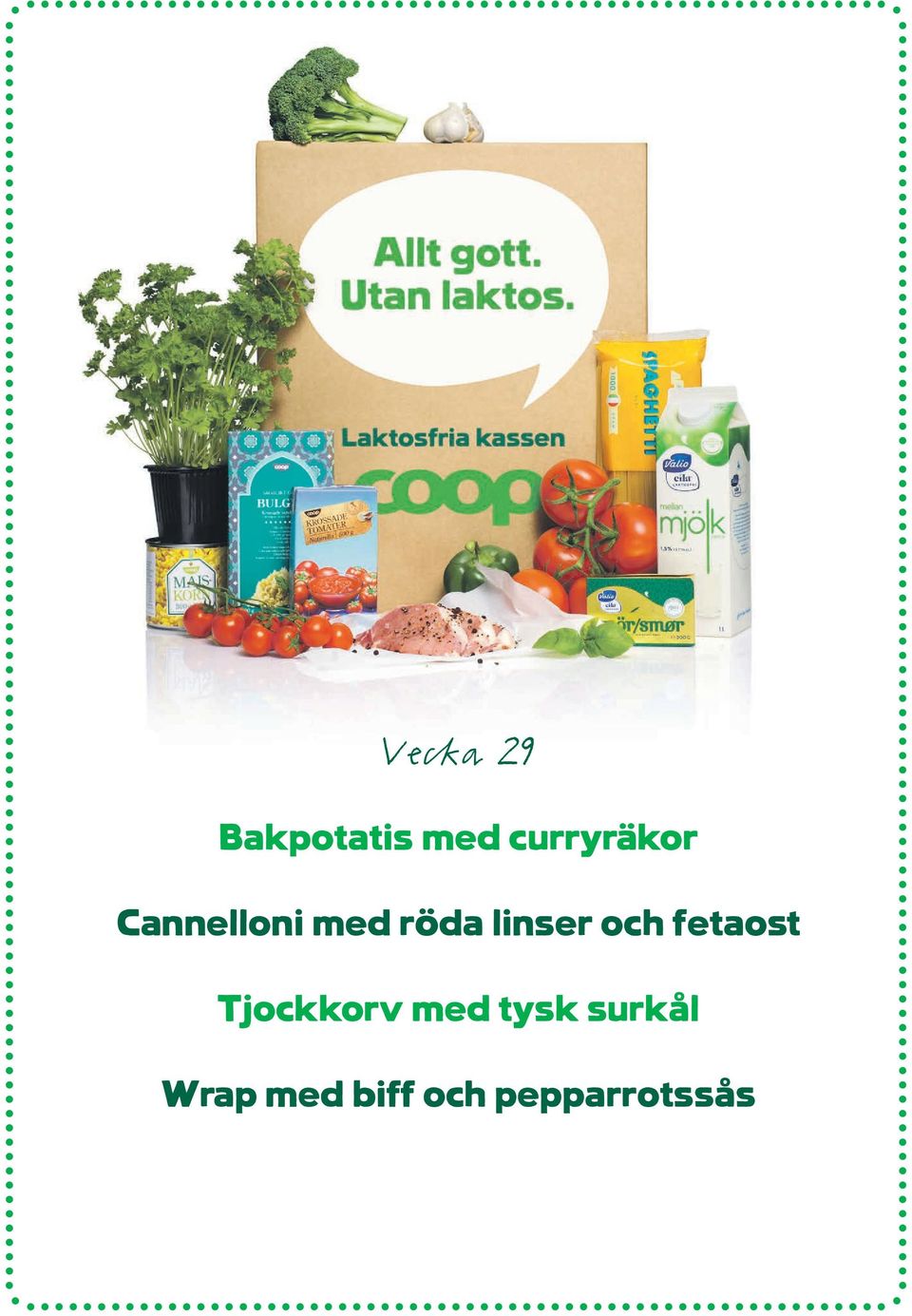 linser och fetaost Tjockkorv med