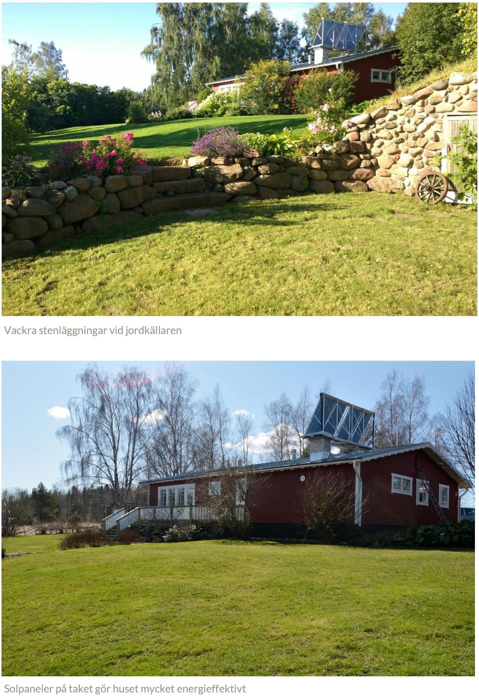 Solpaneler på taket