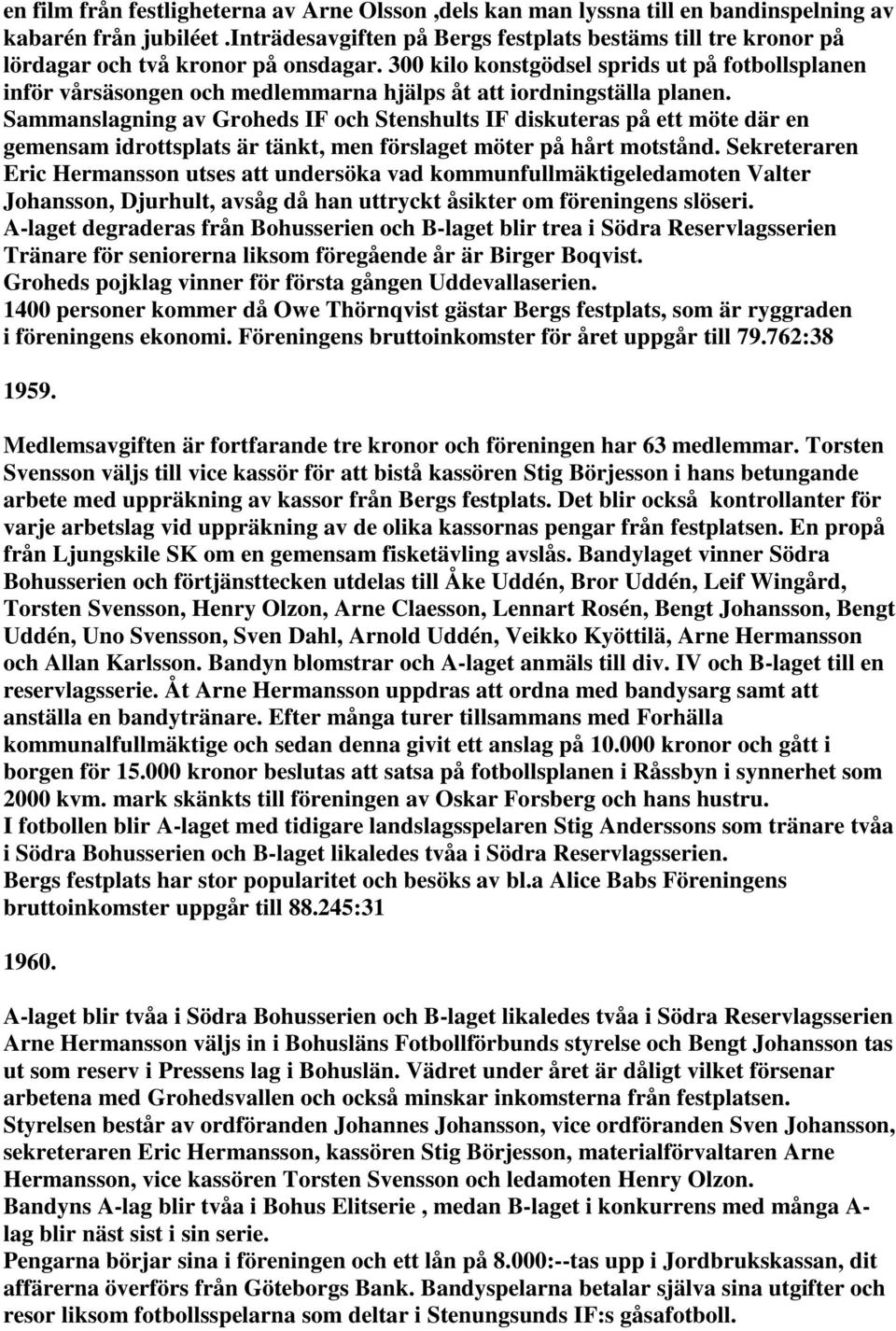 300 kilo konstgödsel sprids ut på fotbollsplanen inför vårsäsongen och medlemmarna hjälps åt att iordningställa planen.