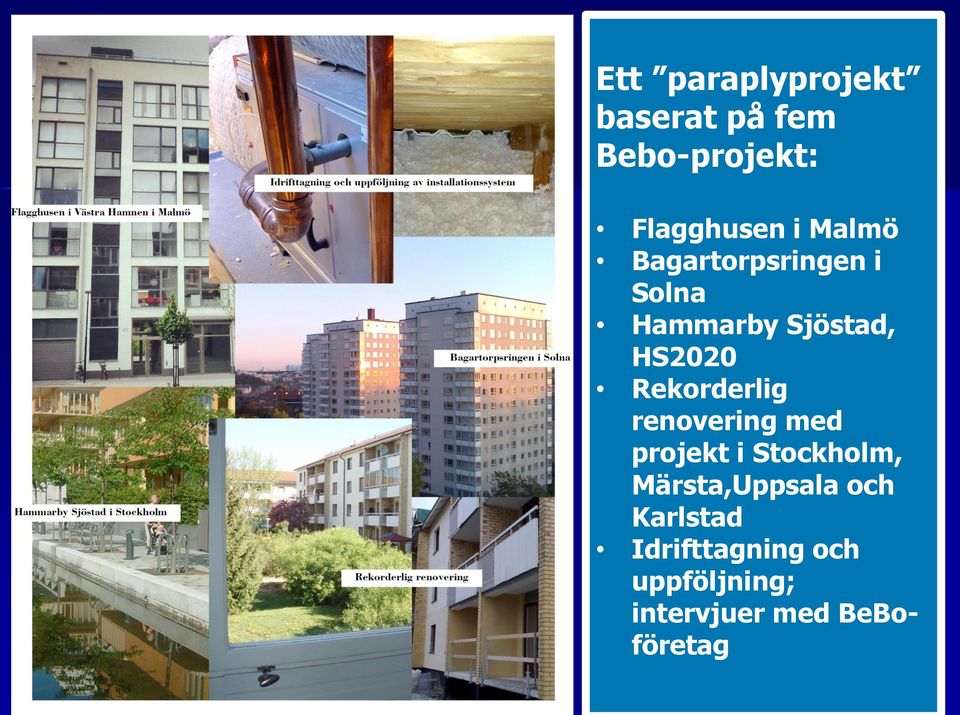 Rekorderlig renovering med projekt i Stockholm, Märsta,Uppsala