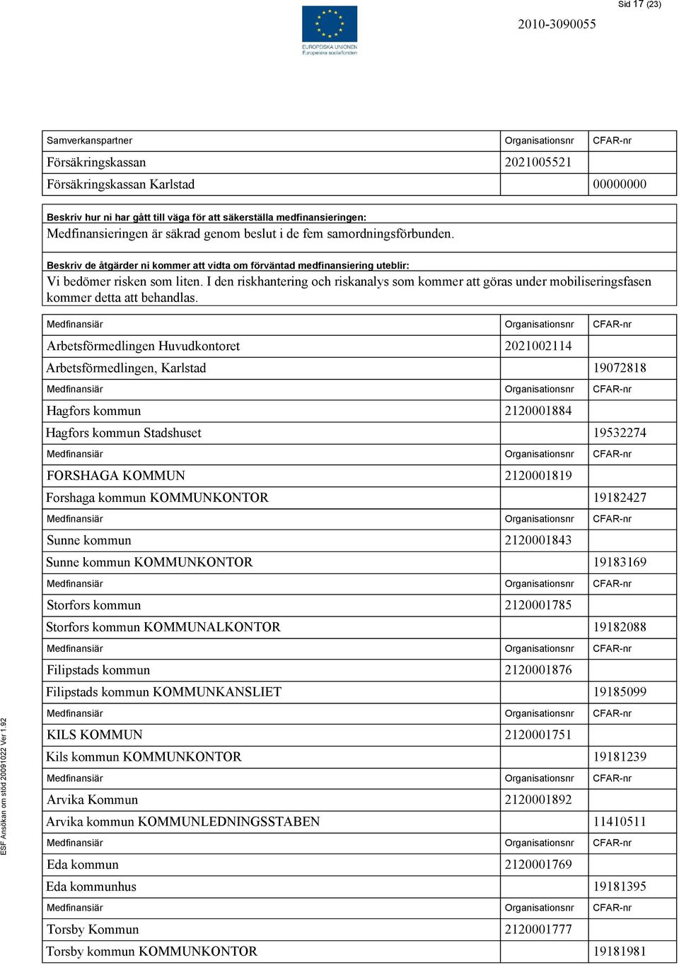 I den riskhantering och riskanalys som kommer att göras under mobiliseringsfasen kommer detta att behandlas.