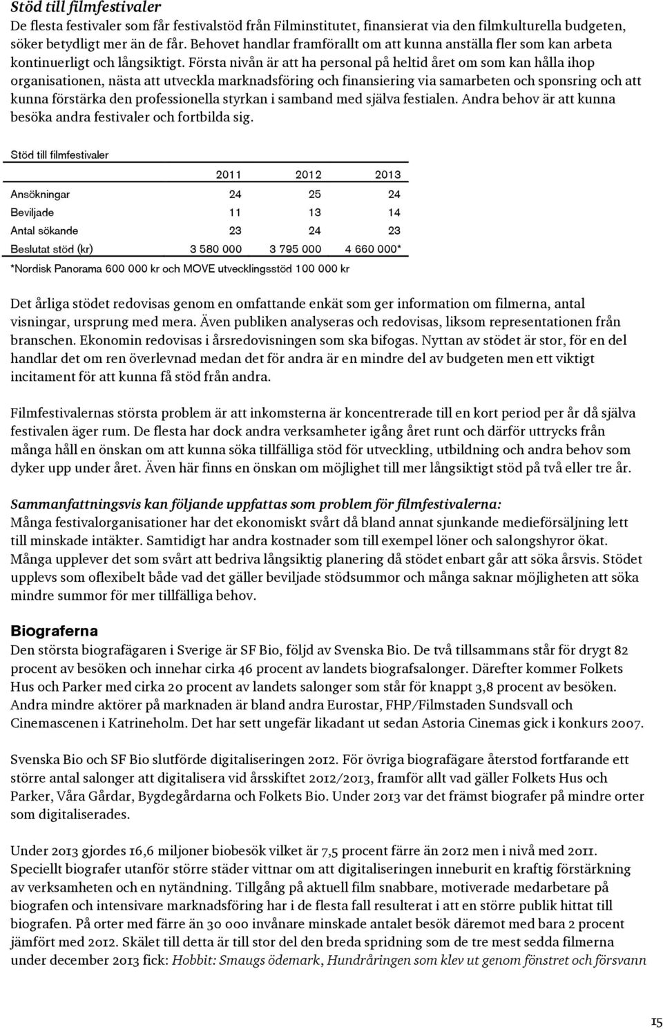 Första nivån är att ha personal på heltid året om som kan hålla ihop organisationen, nästa att utveckla marknadsföring och finansiering via samarbeten och sponsring och att kunna förstärka den